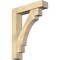 Ekena Millwork Merced Block Rough Sawn Bracket w/ Offset Brace, Douglas Fir, 6"W x 26"D x 34"H BKT0604X26X34MRC05RDF - alternate 1
